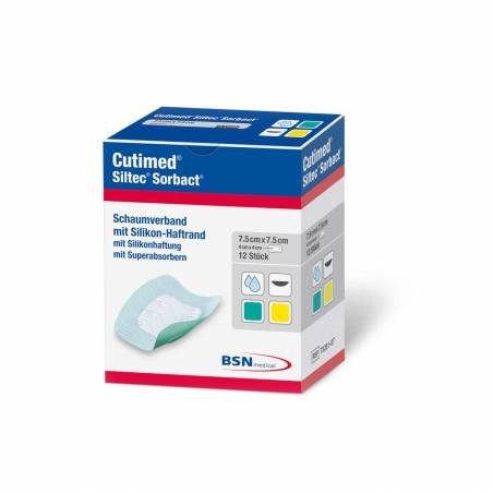 Cutimed Siltec Sorbact 17,5cm x 17,5cm (5 und)