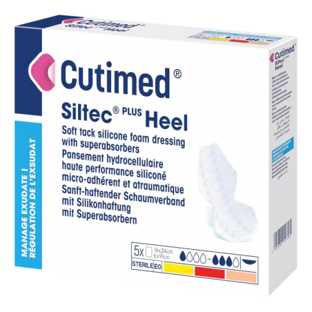 Cutimed Siltec Plus Heel 16cm x 24cm (5und)